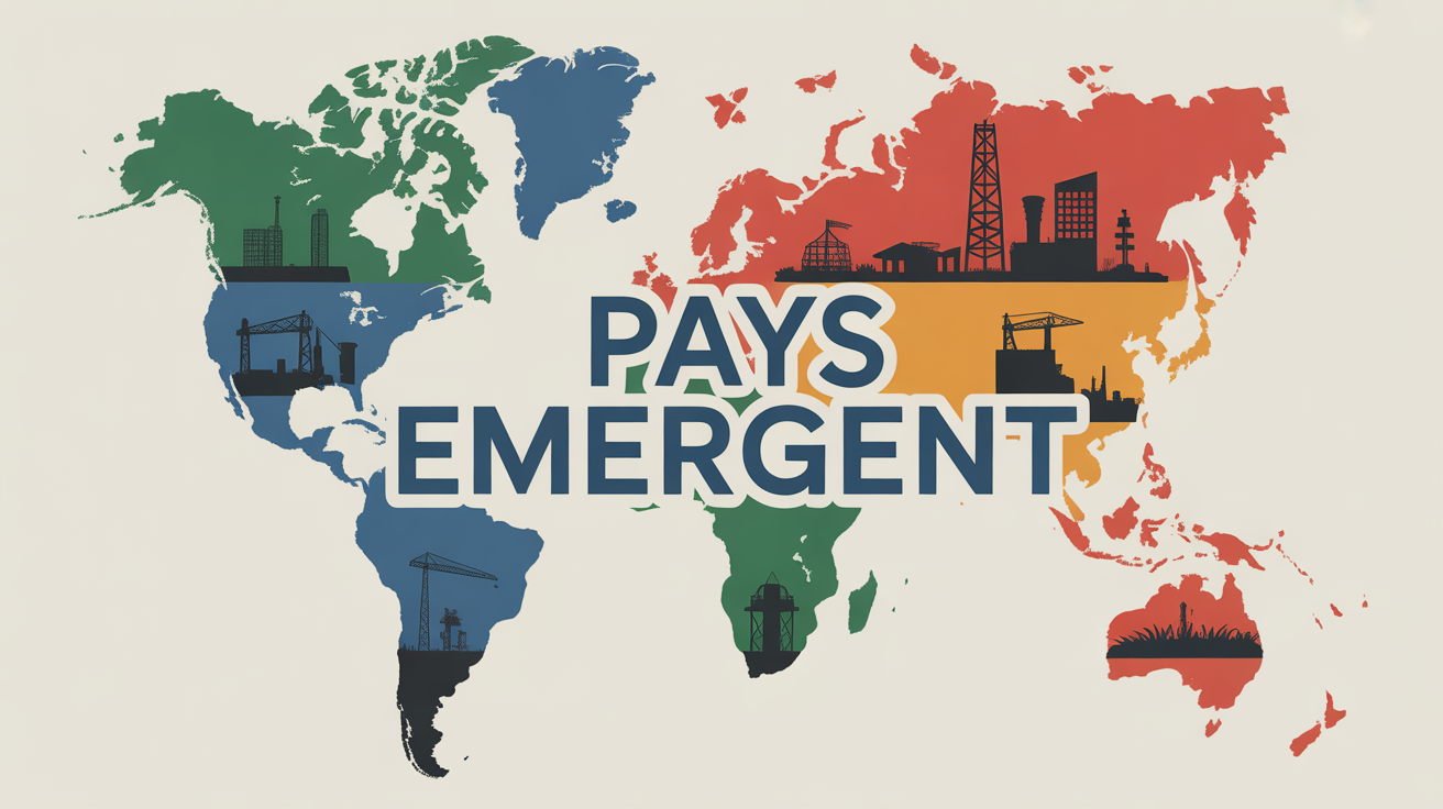 def pays émergent illustration monde industriel