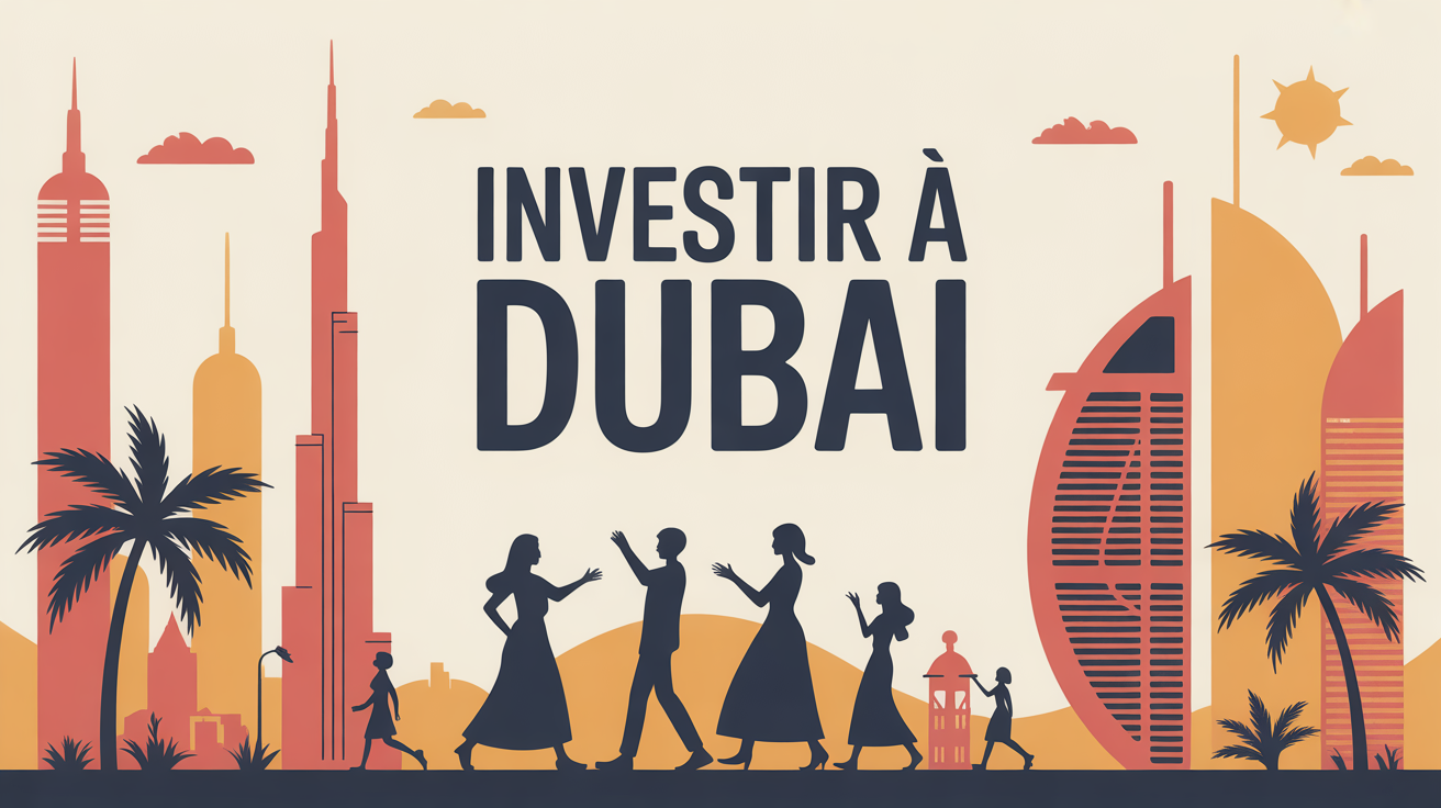 illustration skyline dubai investissement immobilier