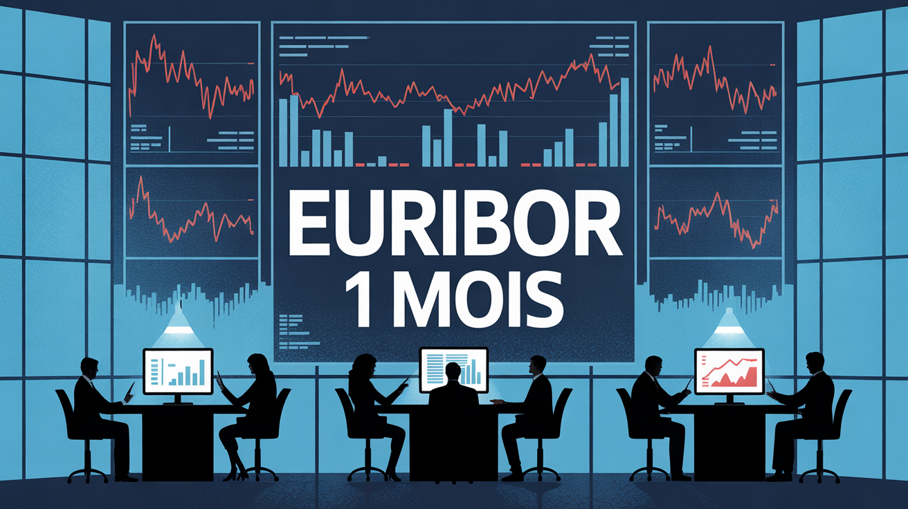 tableau stylise euribor 1 mois ambiance moderne