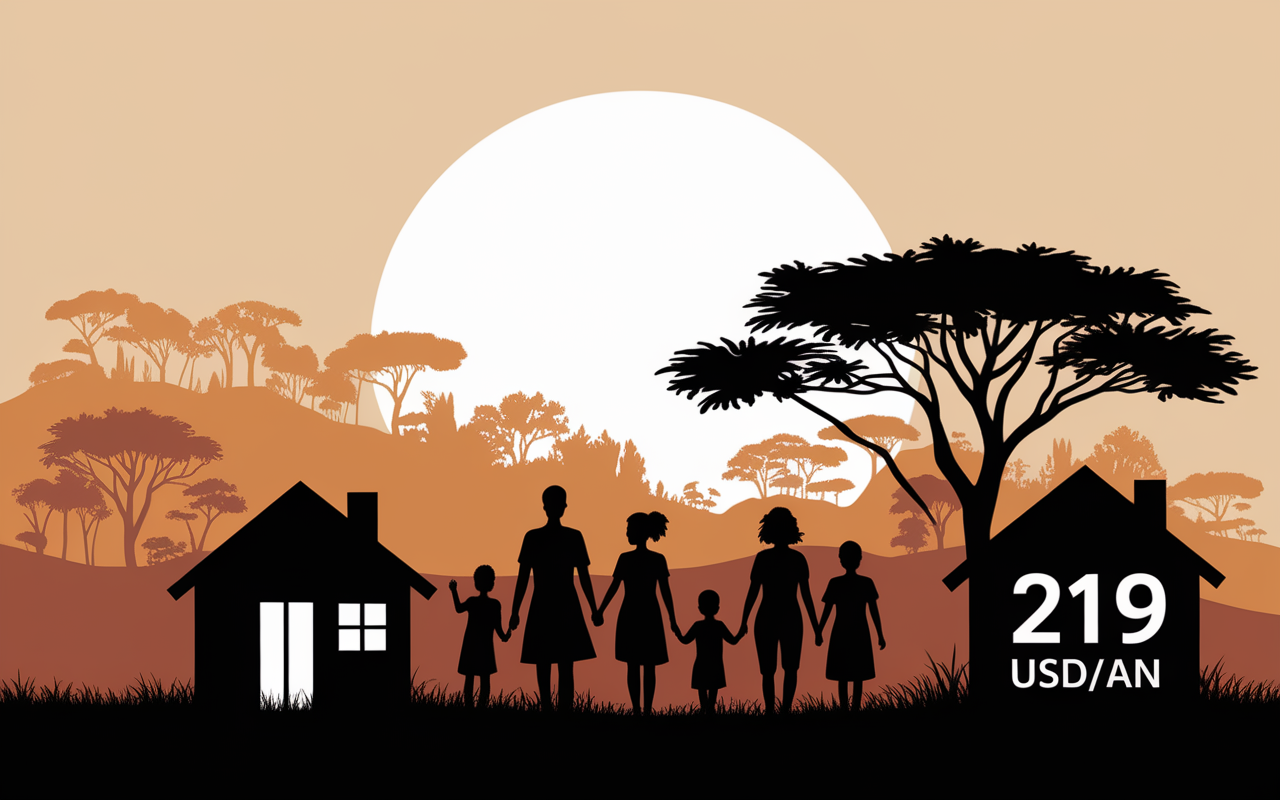 Familles du pays le plus pauvre du monde 219 dollars