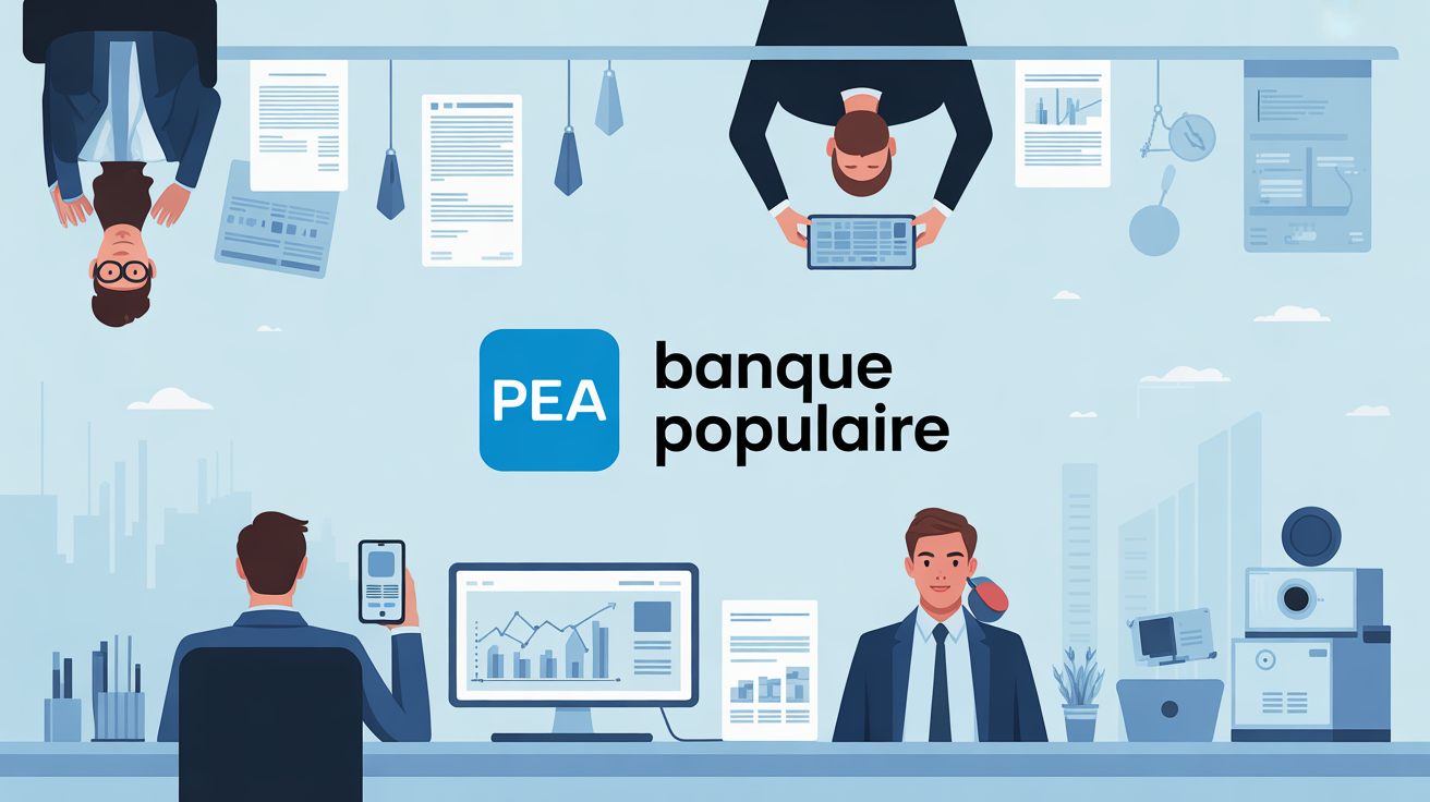 pea banque populaire avis illustration bureau et investisseurs