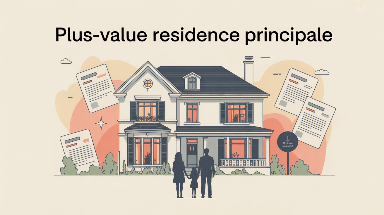 plus value sur residence principale maison famille