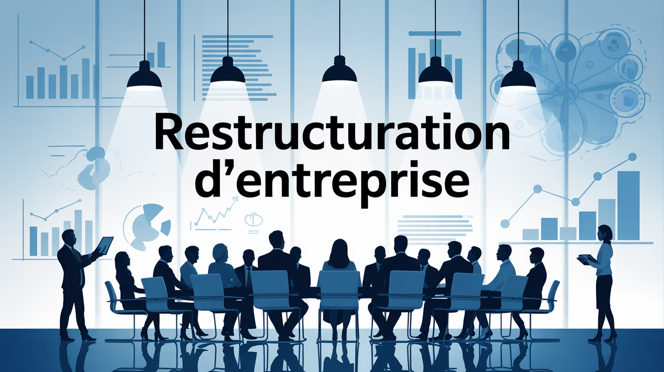 illustration restructuration en salle de reunion