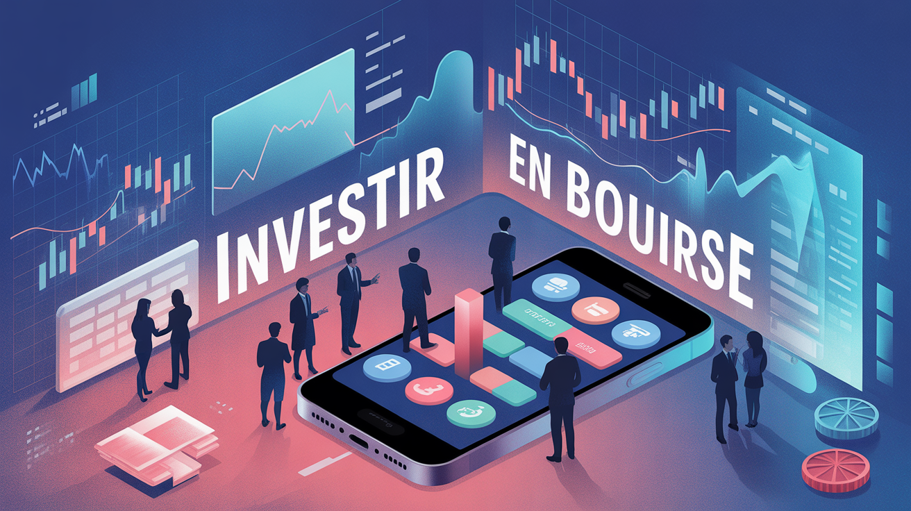 Shares investir bourse smartphone graphique