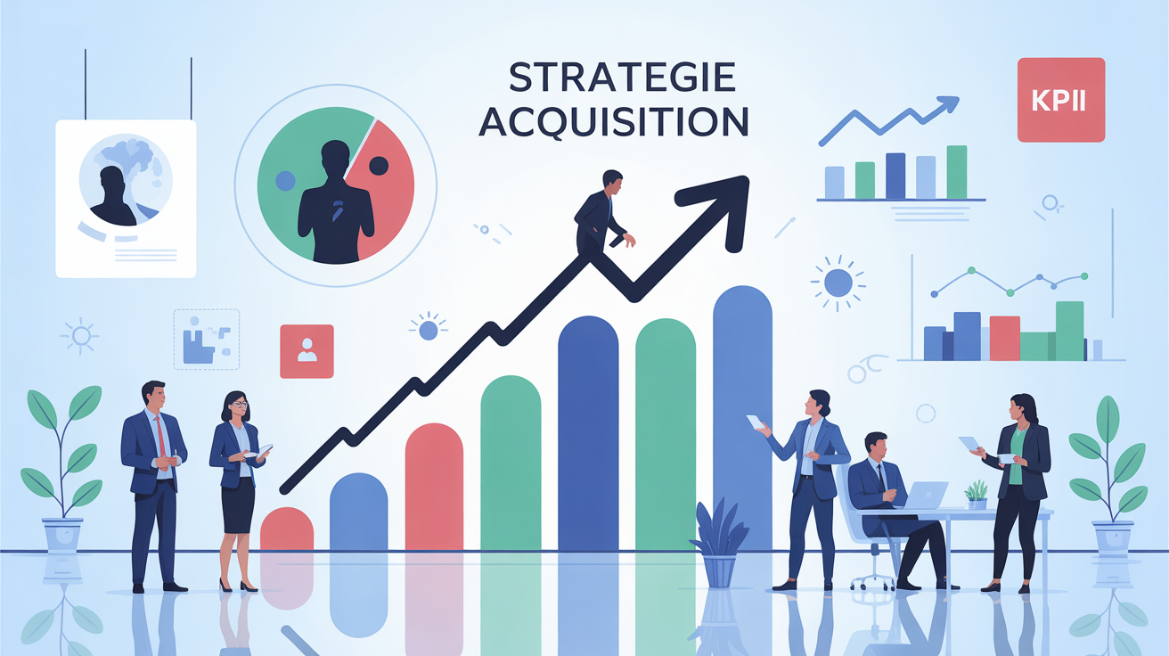 stratégie d acquisition pme graphique silhouettes