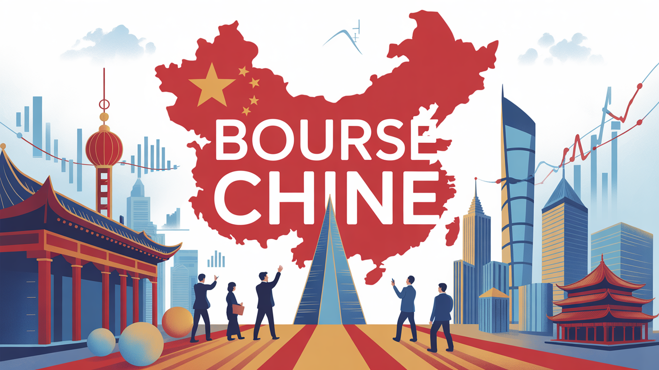 illustration place boursiere chine bourse chine indice