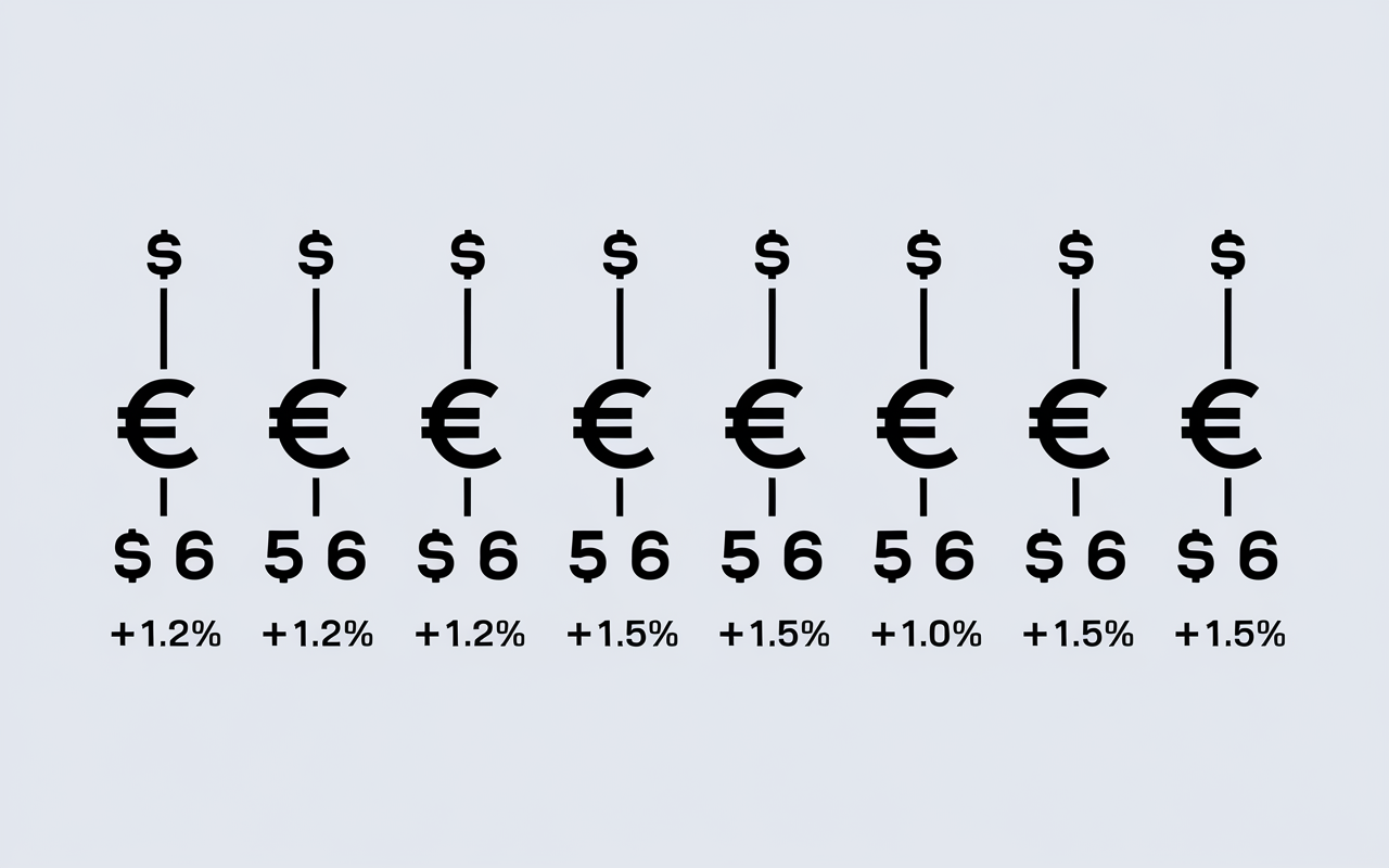 Tableau cours des crypto variations EUR