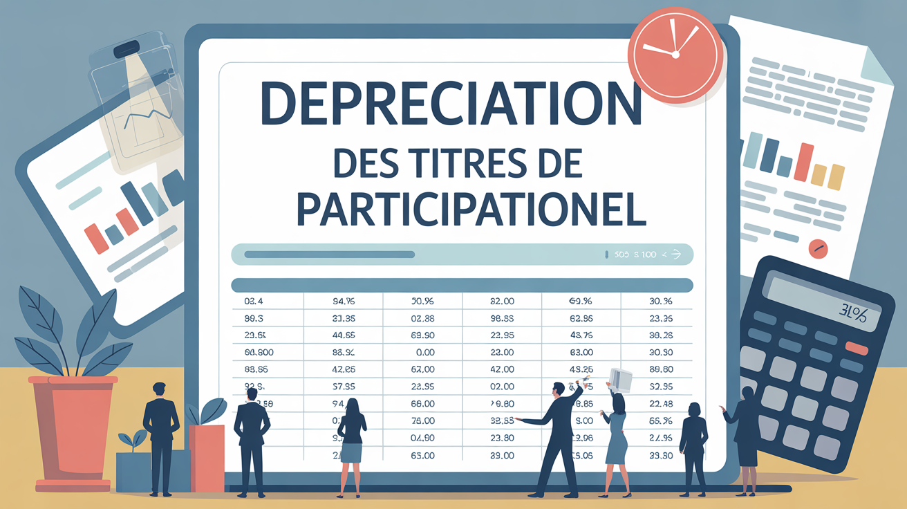 illustration dépréciation titres de participation chiffres table