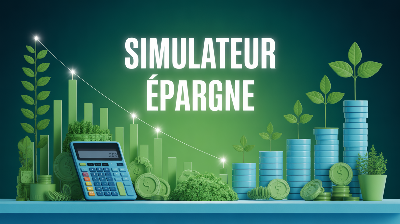 Graphique epargne simulation lumineux