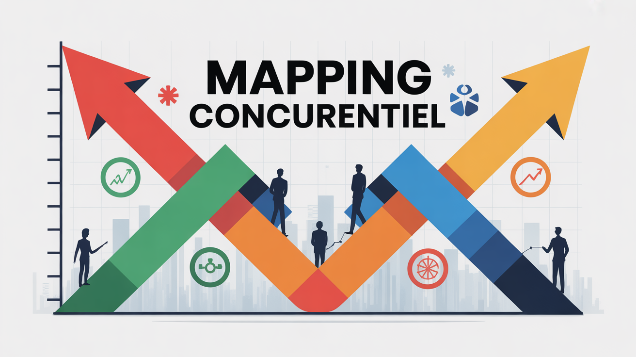 mapping concurrentiel exemple illustration graphique axes