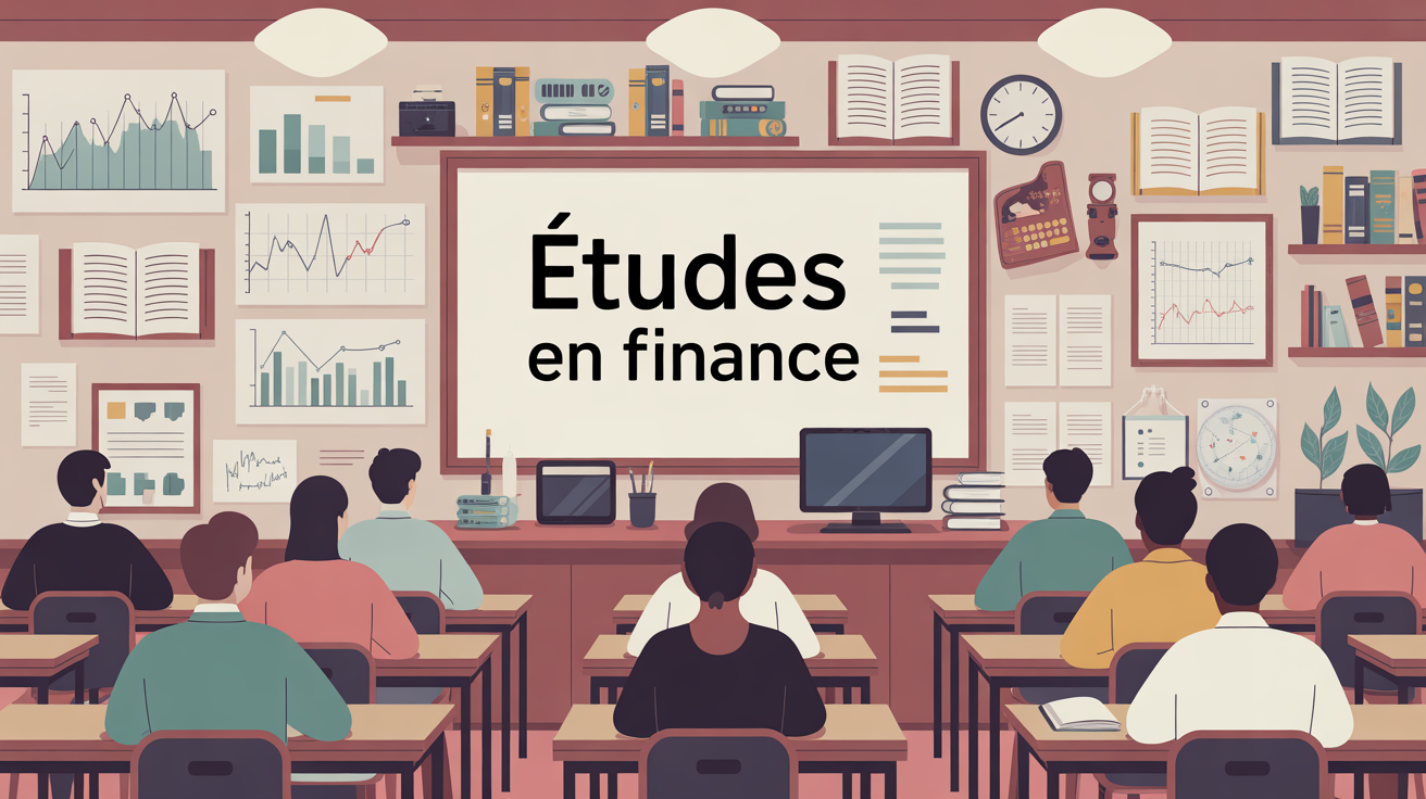 Salle de classe graphique etude en finance