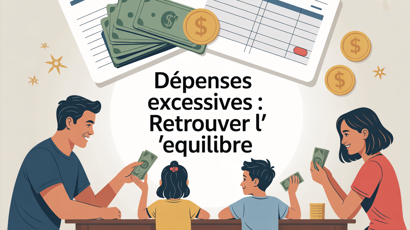 Famille gestion budget vivre en dessus de ses moyens
