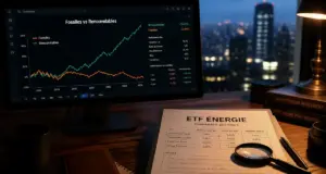 ETF energies : pétrole vs renouvelables, graphique de portefeuille