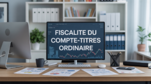 fiscalite cto sur bureau graphique