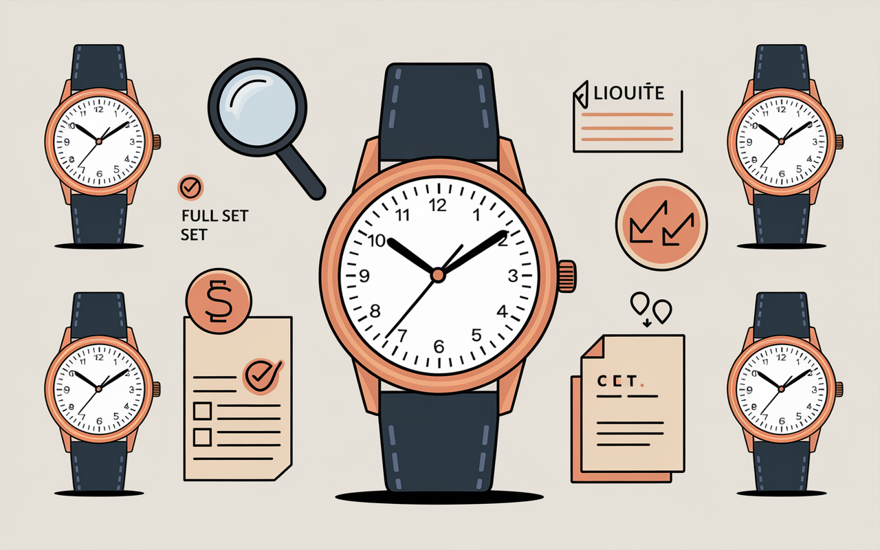 Investir dans une montre checklist selection