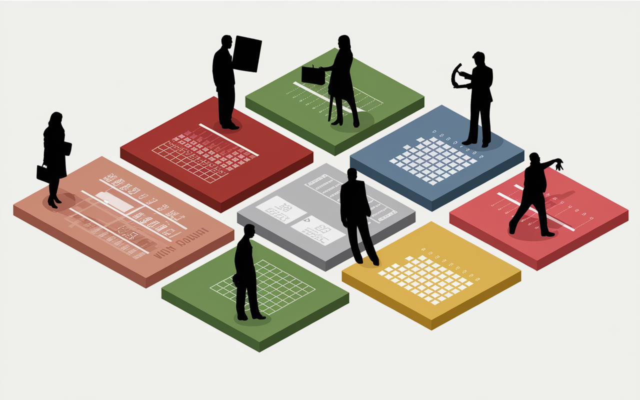 Schéma segmentation stratégique blocs activités