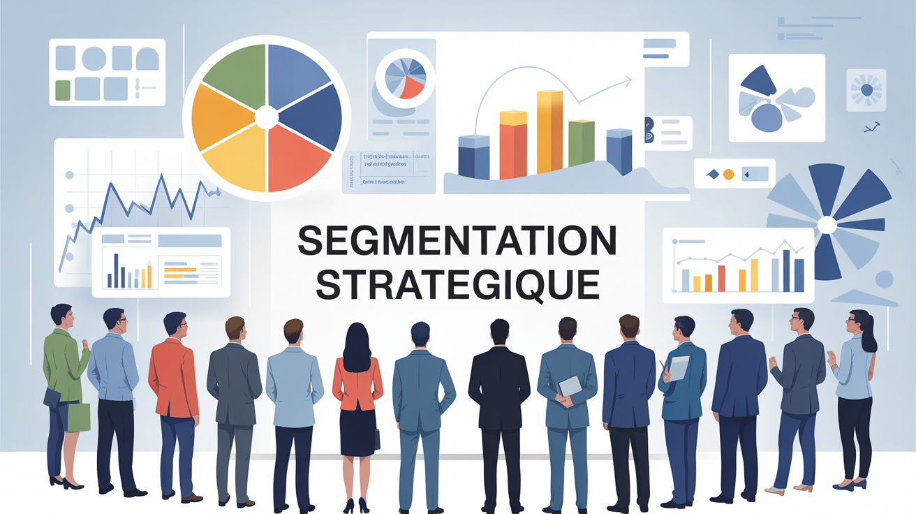 Image segmentation stratégique groupe professionnel visuel