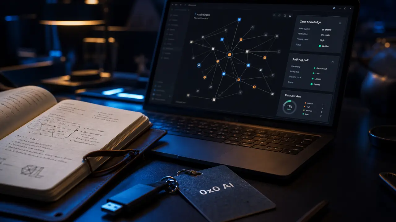 0x0 crypto : audit DeFi, confidentialité IA, ZK et anti-rug pull