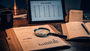 Action a dividende aristocrate : 25 ans de hausse et critères PEA/ETF
