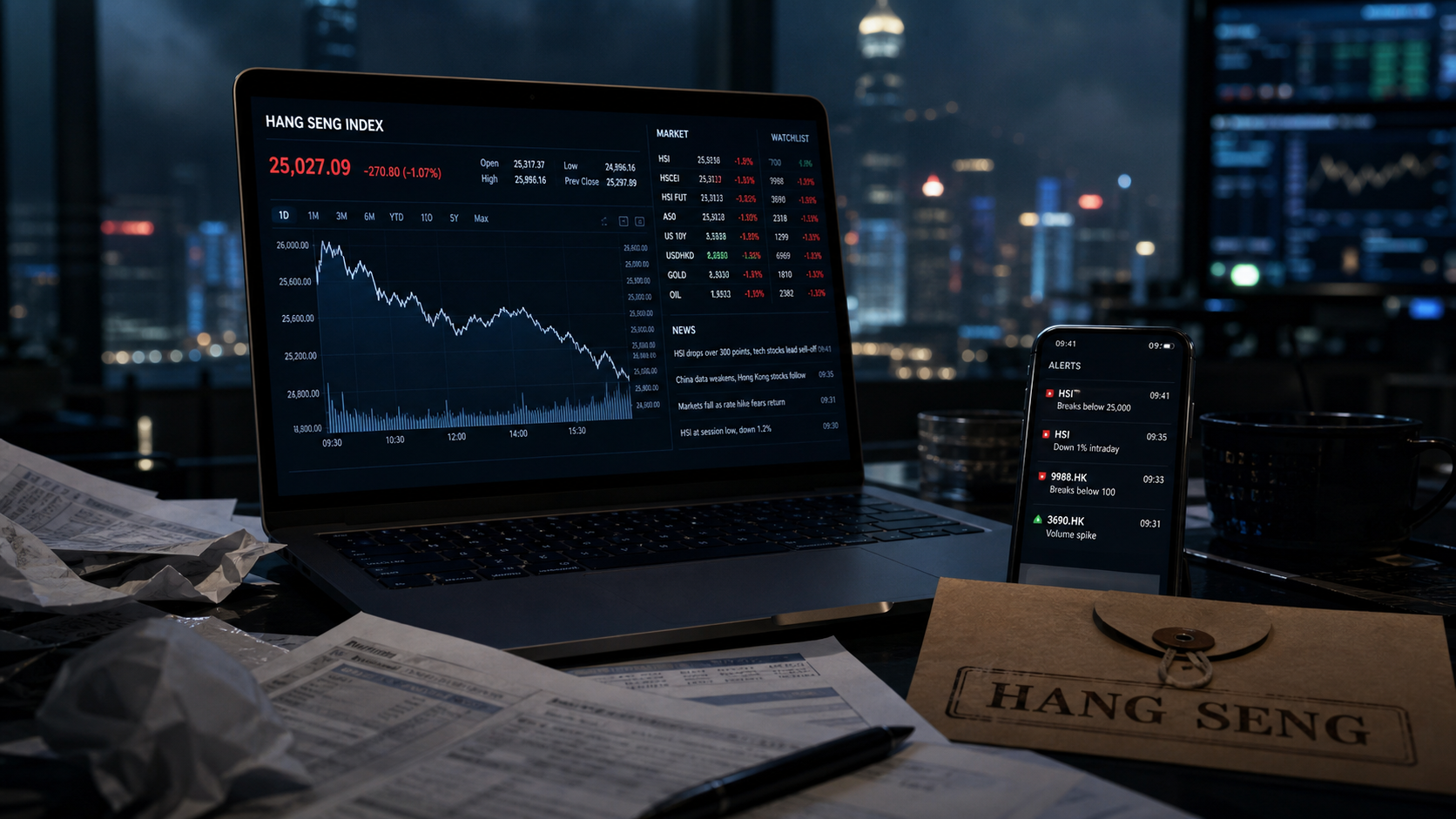Bourse hong kong direct : Hang Seng et cours en temps réel sur PC