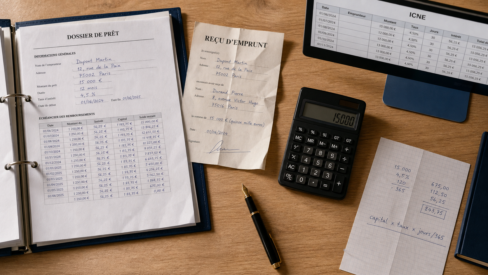 Intérêt couru non échu (ICNE) : calcul et comptabilisation en clôture