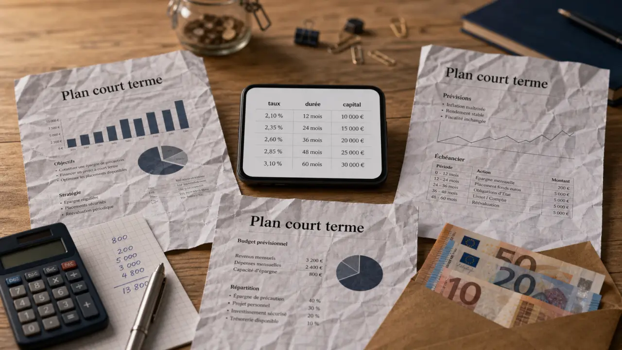 Investissement à court terme : livret, compte à terme ou fonds monétaire
