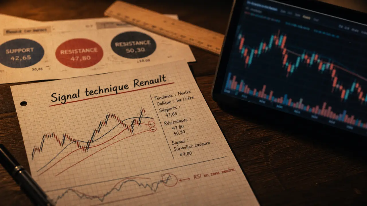 Analyse technique Renault : signal buy confirmé moyennes mobiles