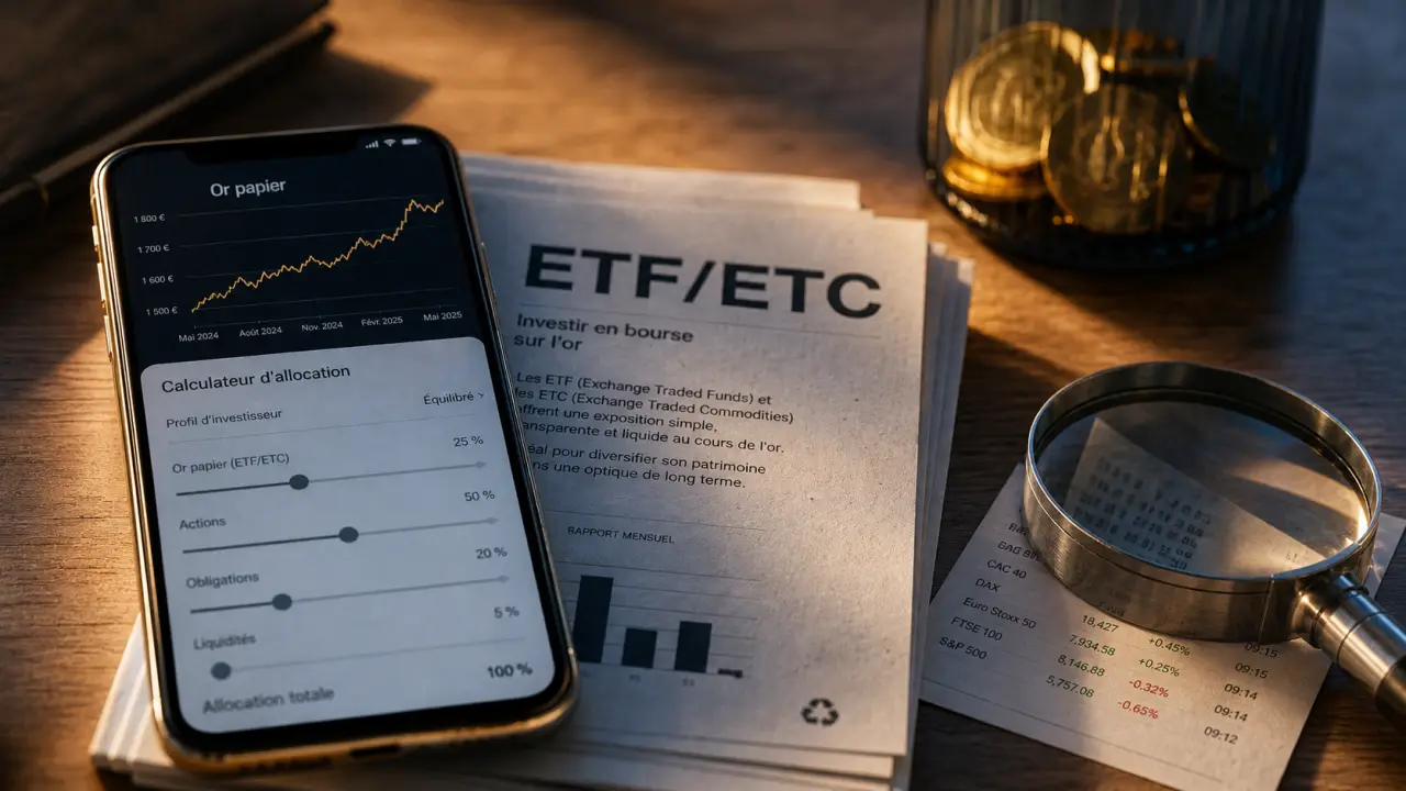 Comment investir dans l’or en bourse : ETF physiques, CTO ou PEA