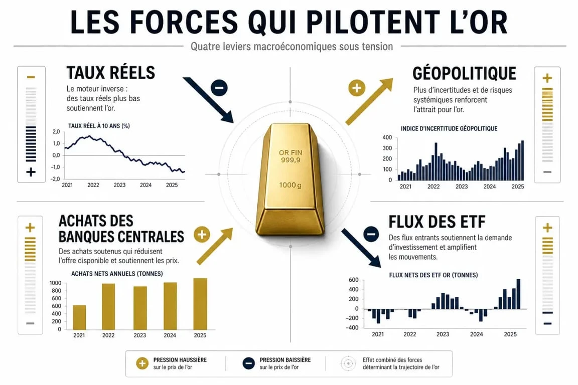 L'or va t il baisser : facteurs macroéconomiques qui influencent le prix de l'or