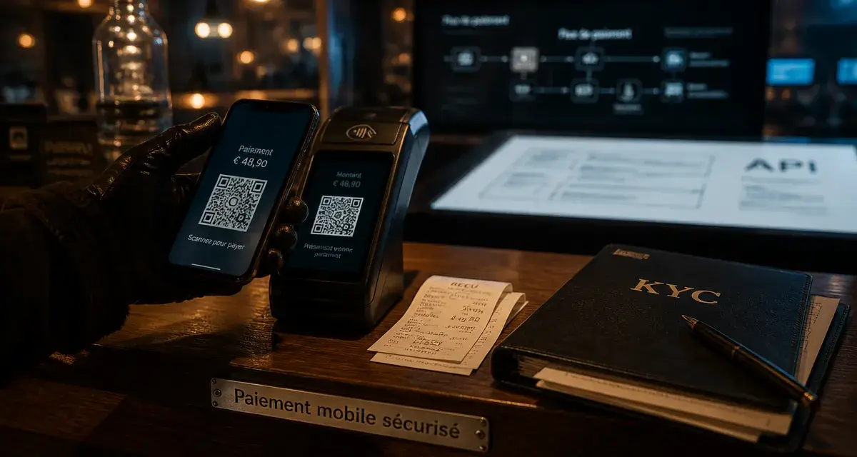 Fintech et paiement mobile sécurisé Paris, paiement QR en boutique
