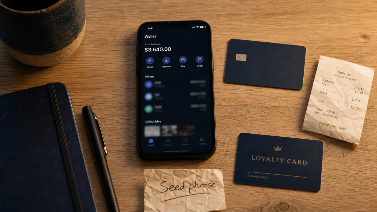 Qu est ce qu un wallet : smartphone avec wallet crypto, e-wallet et portefeuille numérique