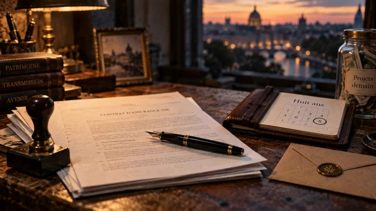 Assurance vie avantage : documents, cachet et calendrier huit ans