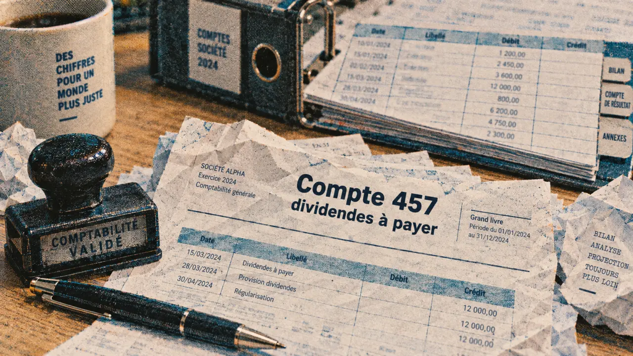 Compte dividendes 457 : documents pour paiement des dividendes et affectation du résultat