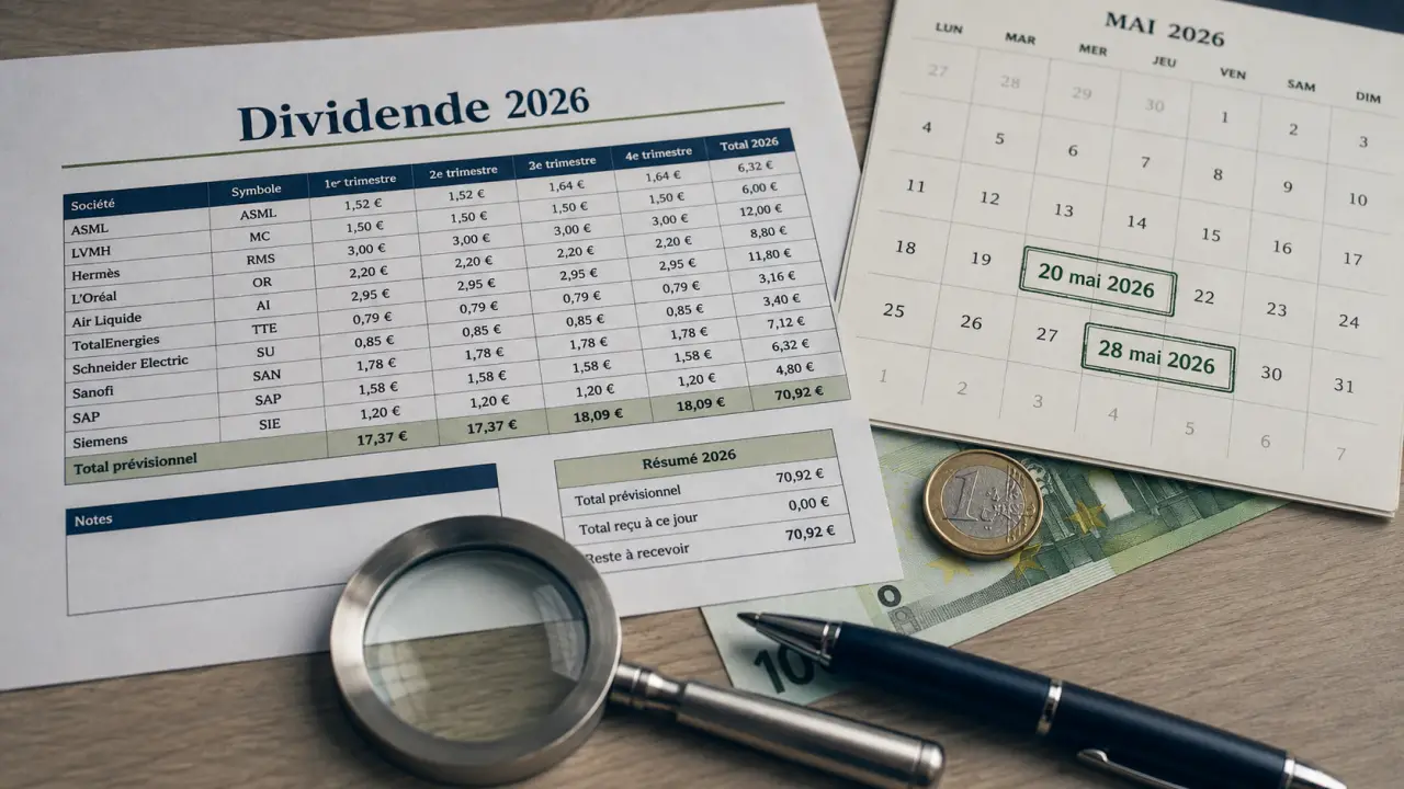 Dividendes credit agricole 2026 : 1,13 € par action, 20 mai et 28 mai