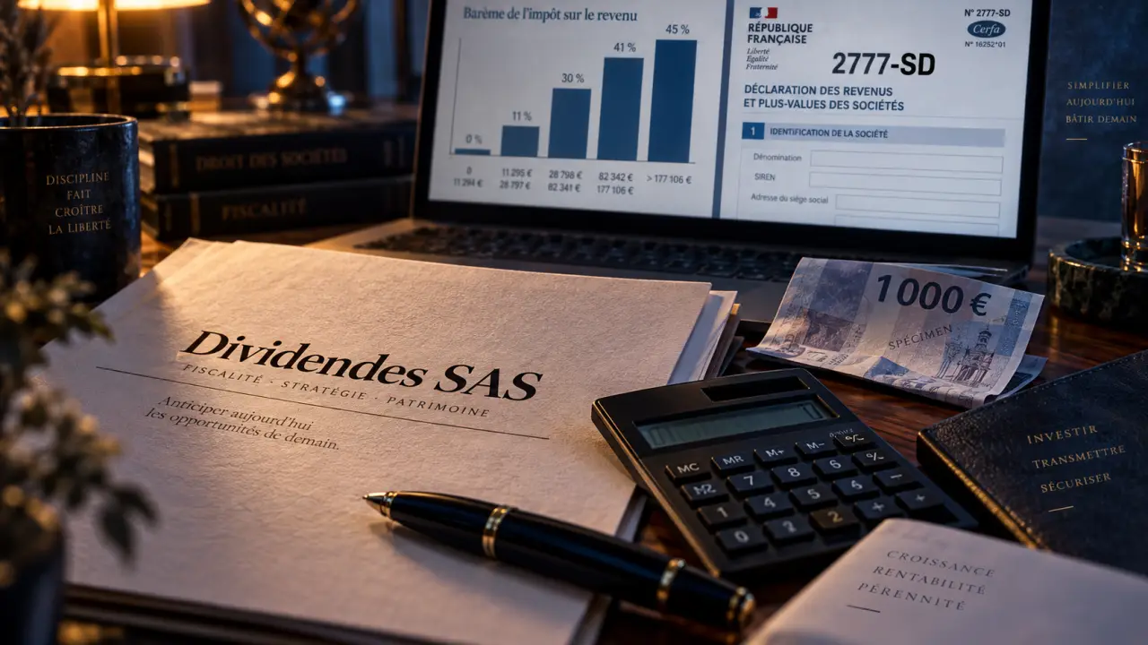 Imposition dividendes sas : 31,4 % et barème fiscal