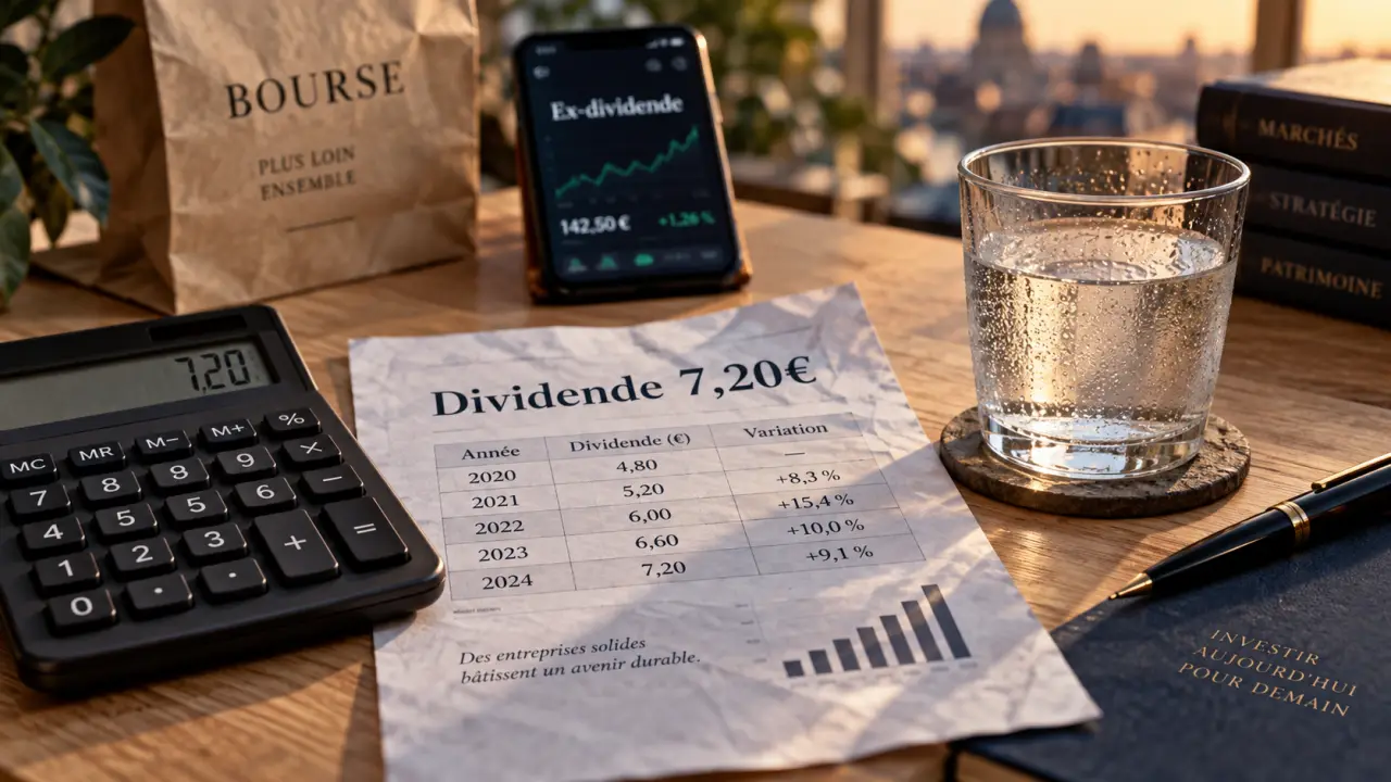 Dividendes L’Oréal 7,20 € : ex-dividende et date d’achat